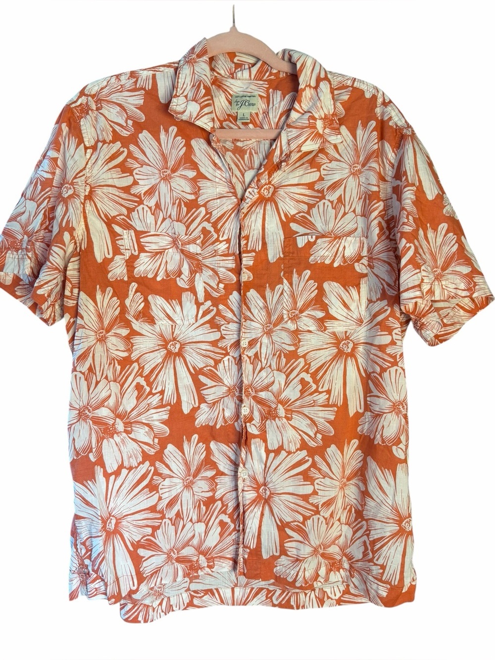 J Crew Short Sleeve Camp - Collar Shirt
